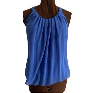 💙BANANA REPUBLIC 💙Blue Sleeveless blouse in Large! Like new condition!